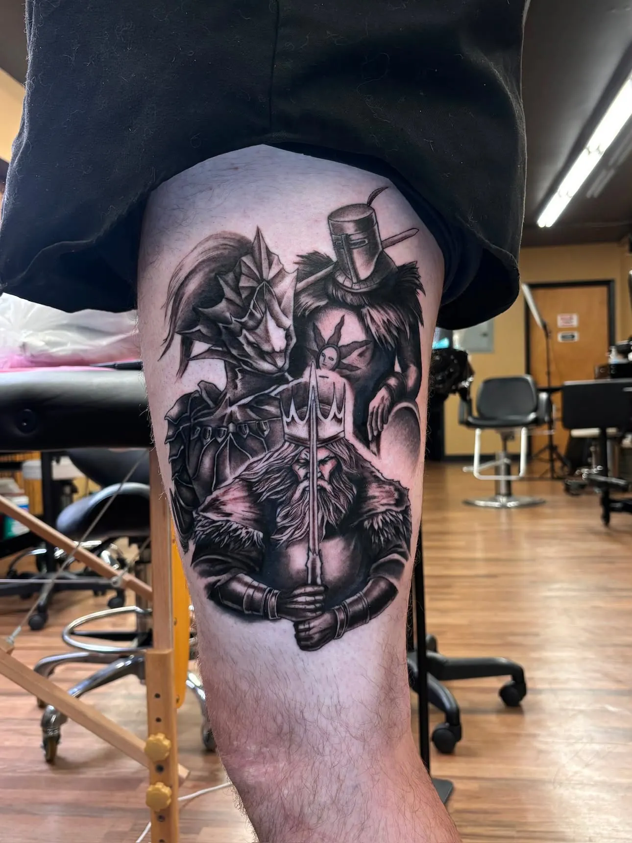 Berserker knight tattoo by Cam