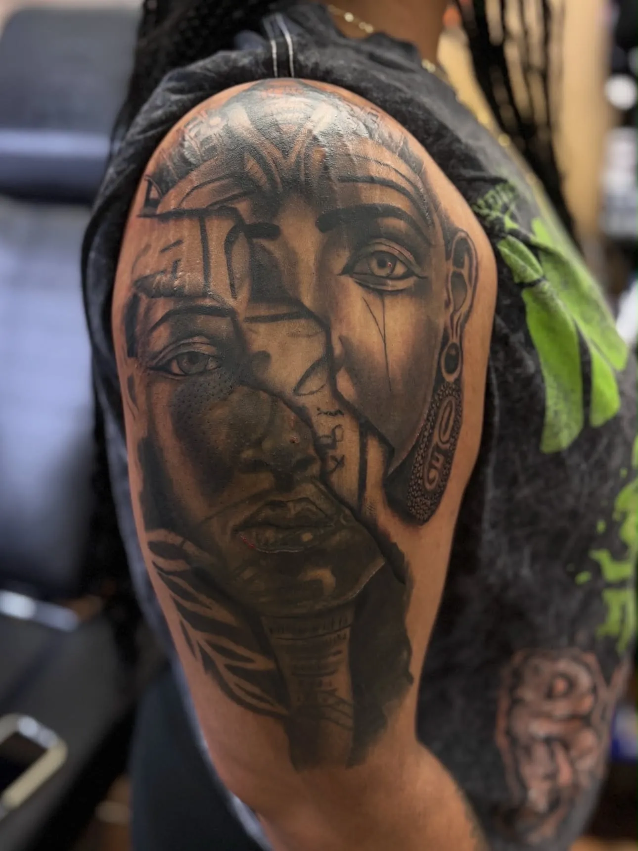 Egyptian queen tattoo by Cam