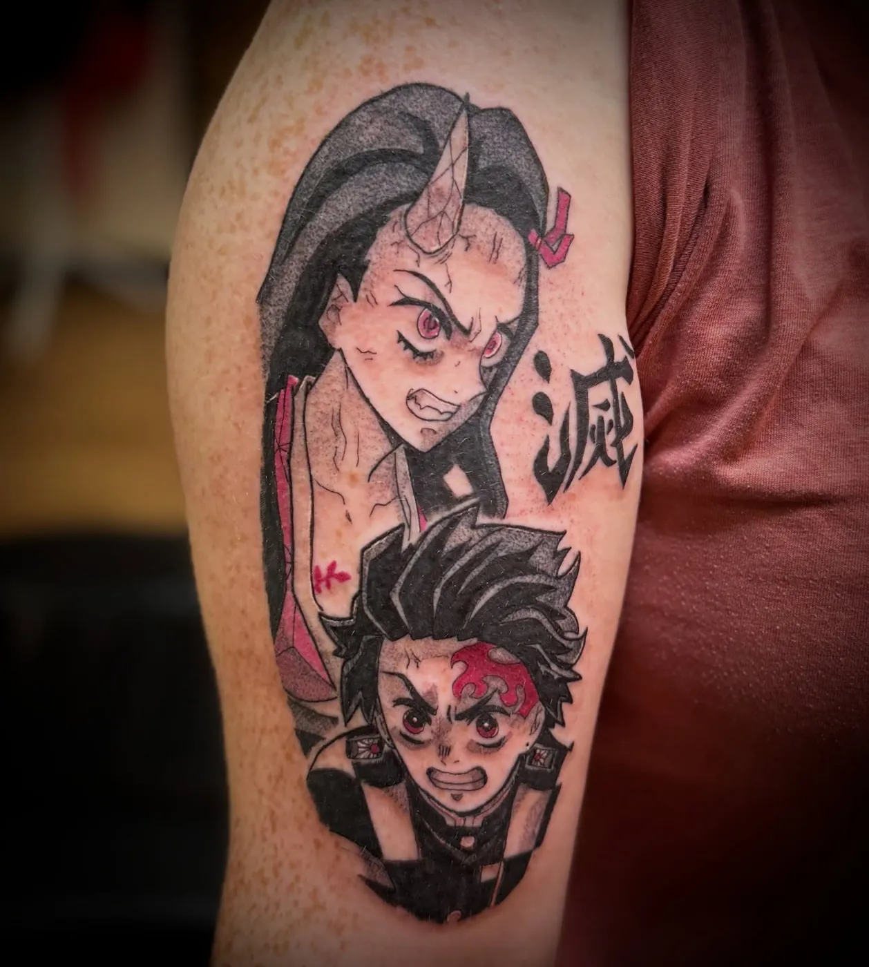 Demon Slayer tattoo by LoLo