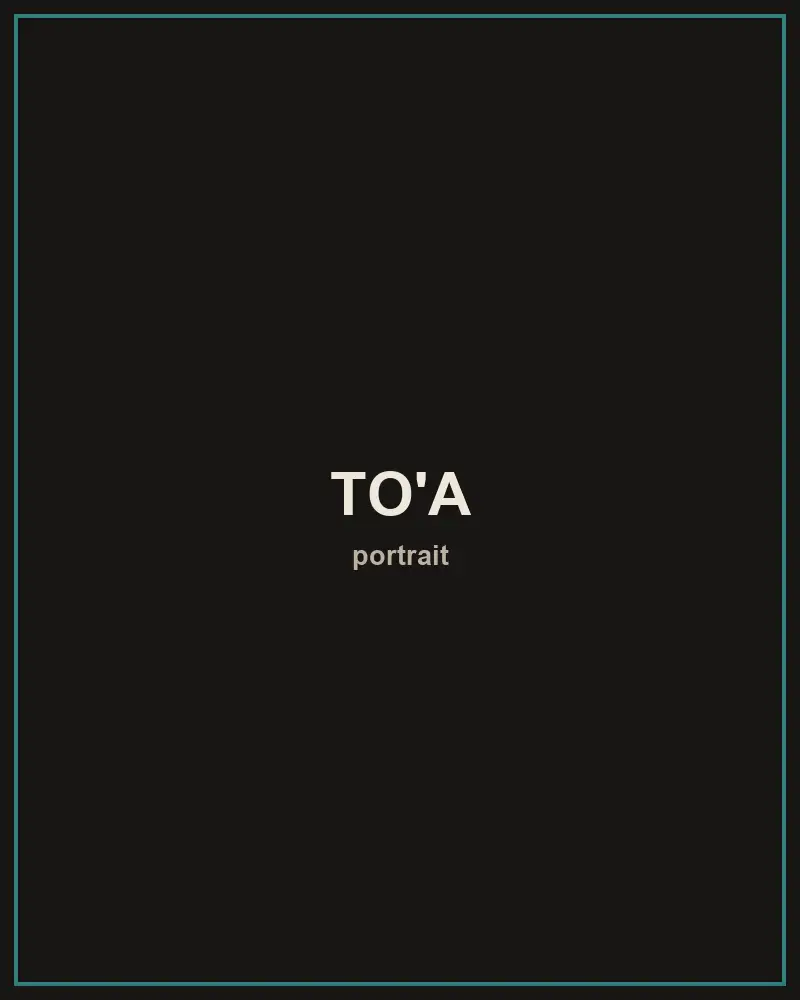 Placeholder for a portrait of To'a