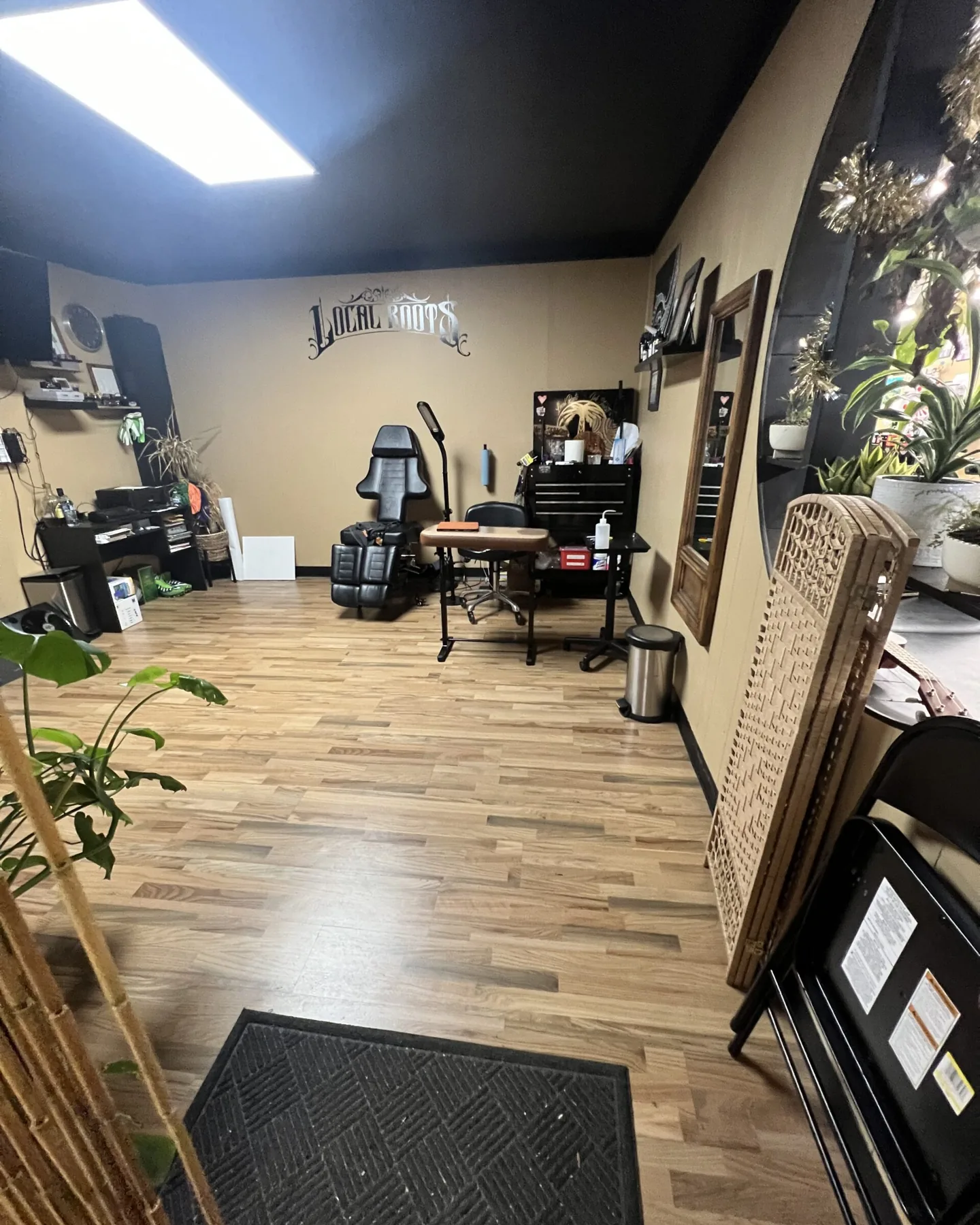 The entry and reception at Local Roots Ink